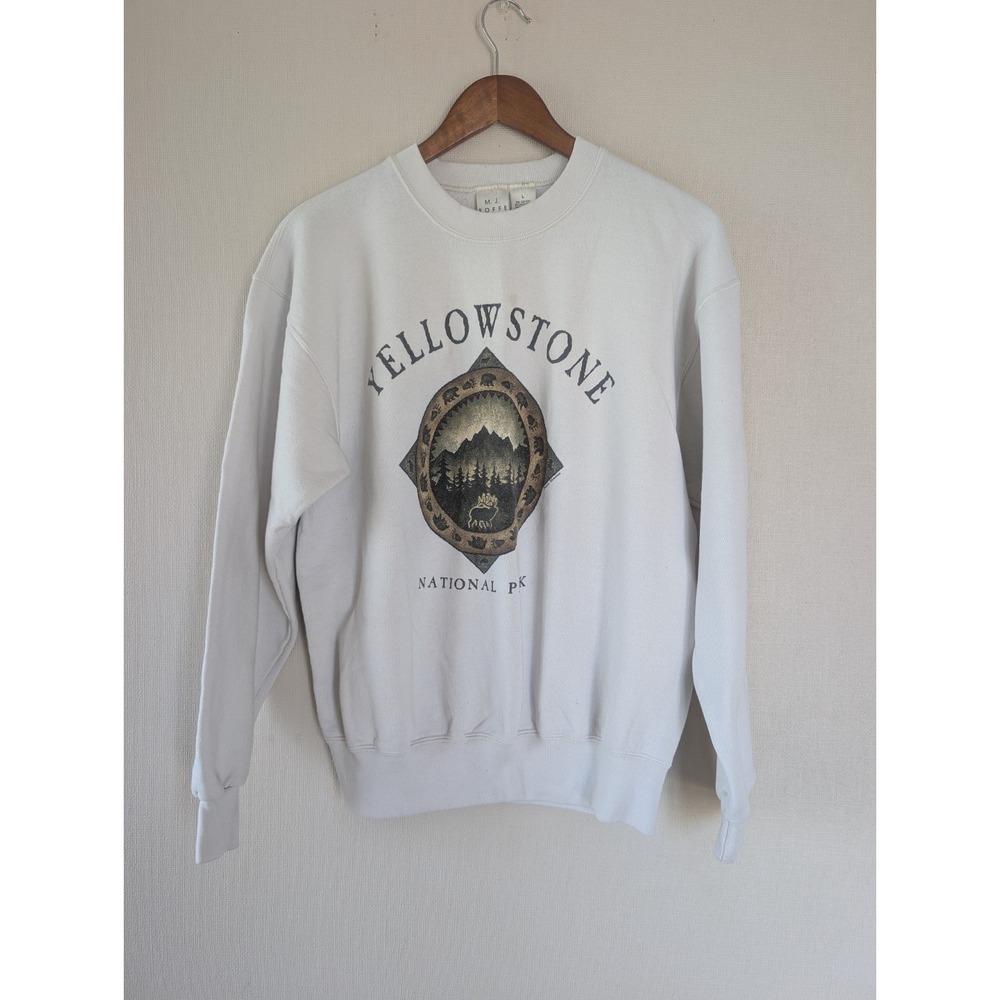Vintage Yellowstone Sweatshirt National park Crewneck Granola Gorpcore Camp